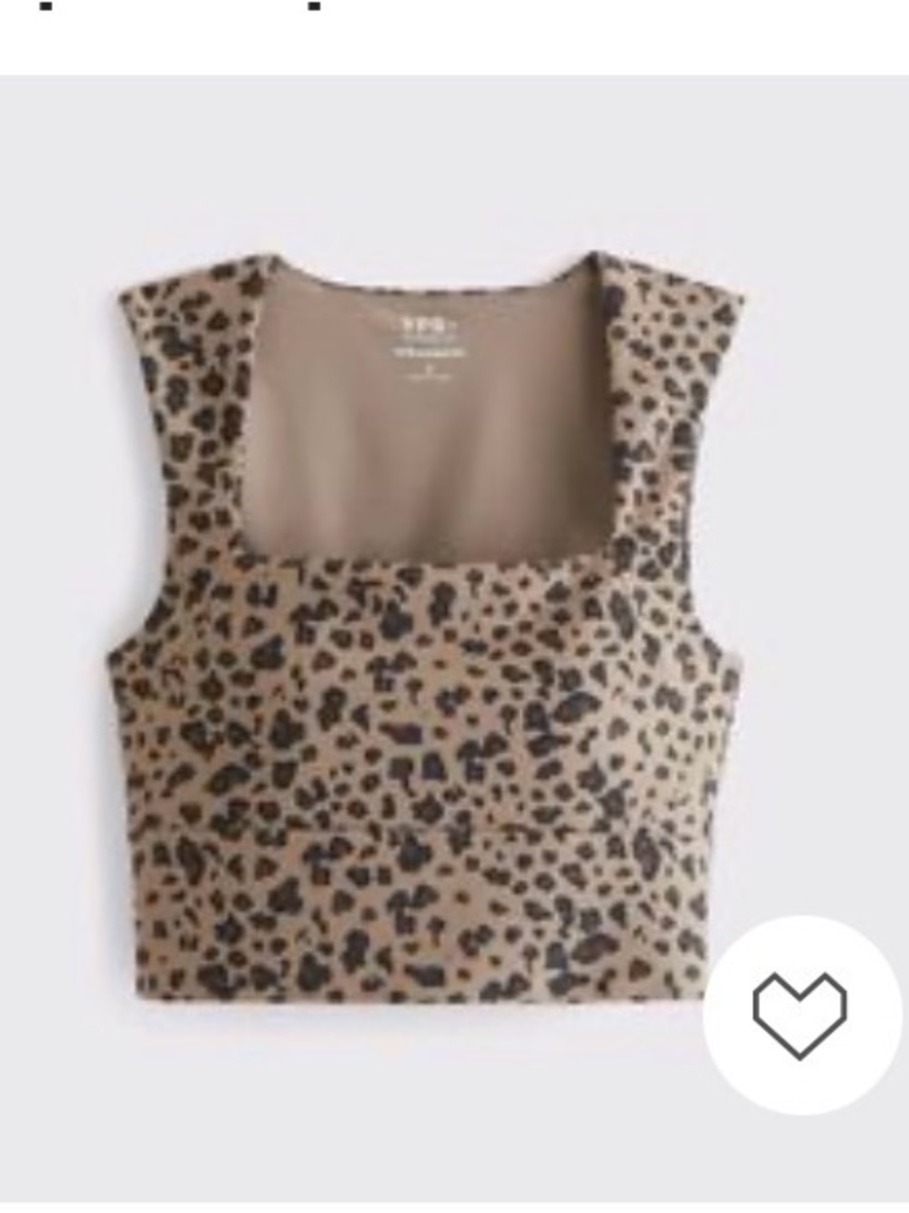 Abercrombie and fitch YPB sculptlux leopard cheetah print sports bra size small - Picture 1 of 4